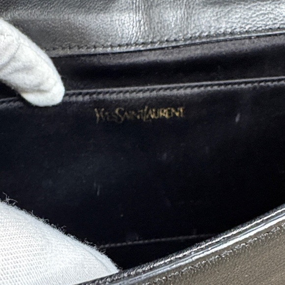 Yves Saint Laurent Black Leather Clutch - Picture 10 of 10